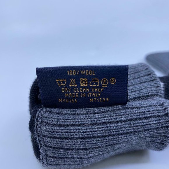 New Louis Vuitton 100% Wool LV Varsity Gloves - Picture 5 of 7